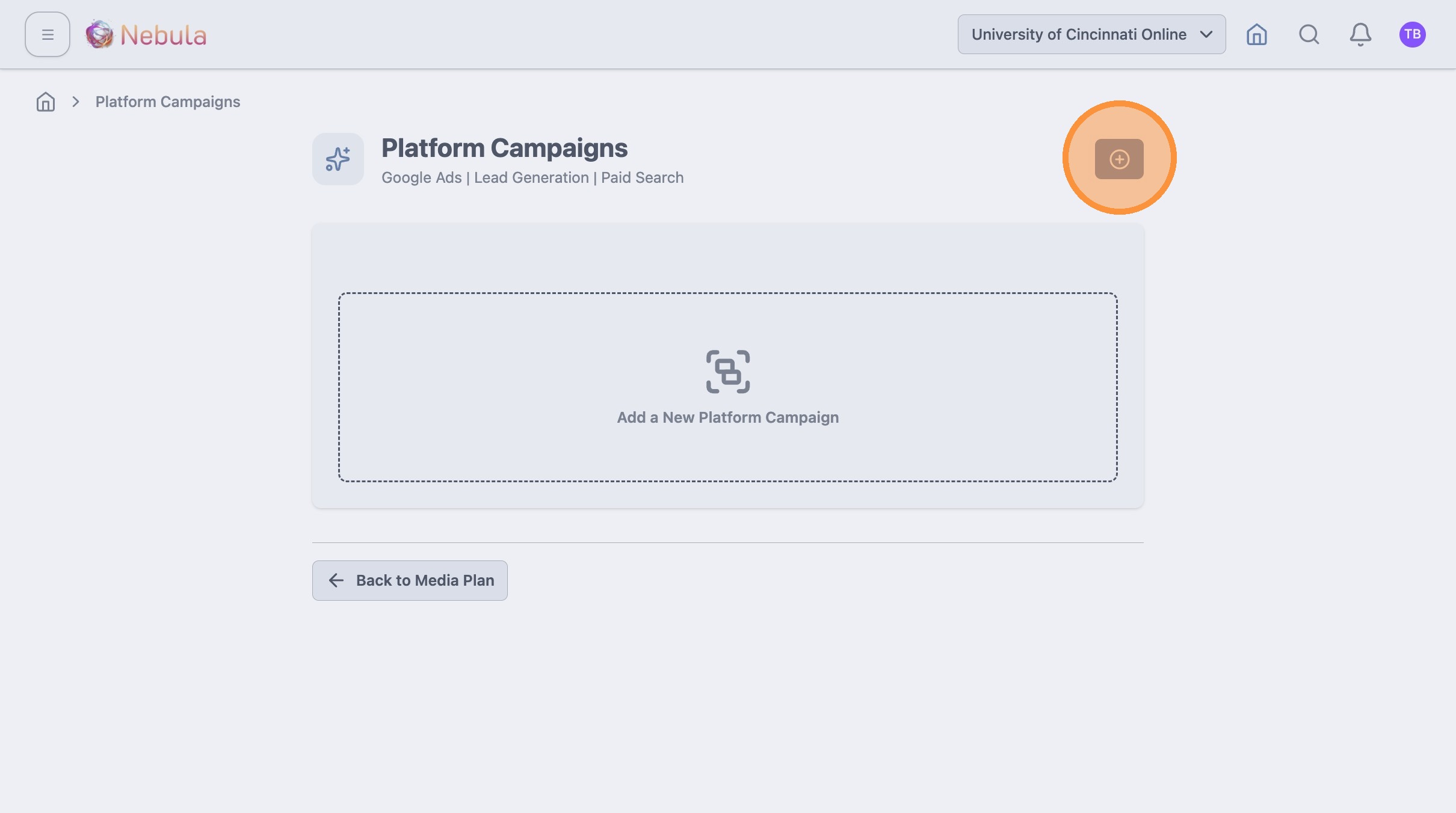 Add platform campaigns to placements screenshot 2