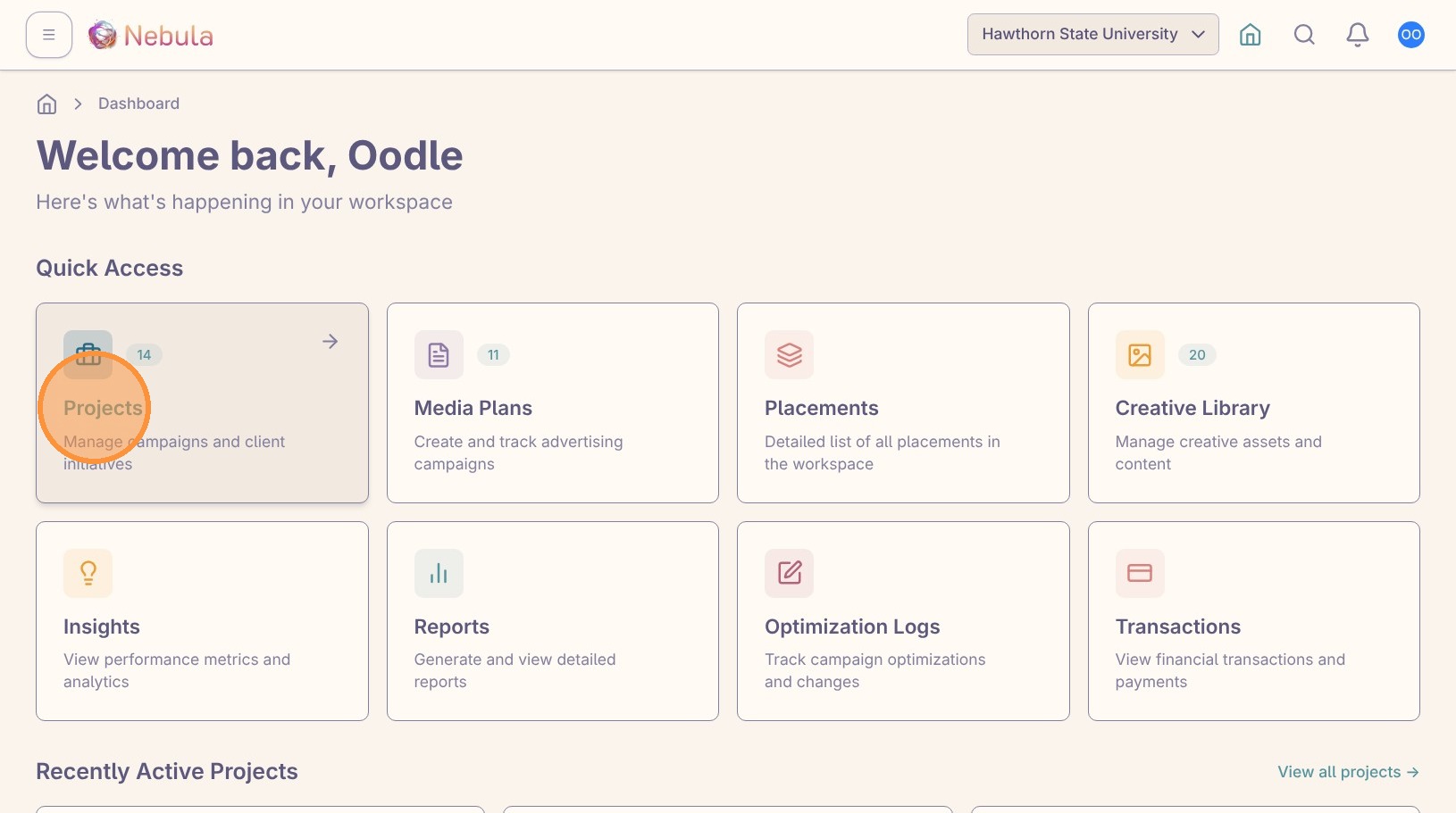 Create a new project screenshot 1