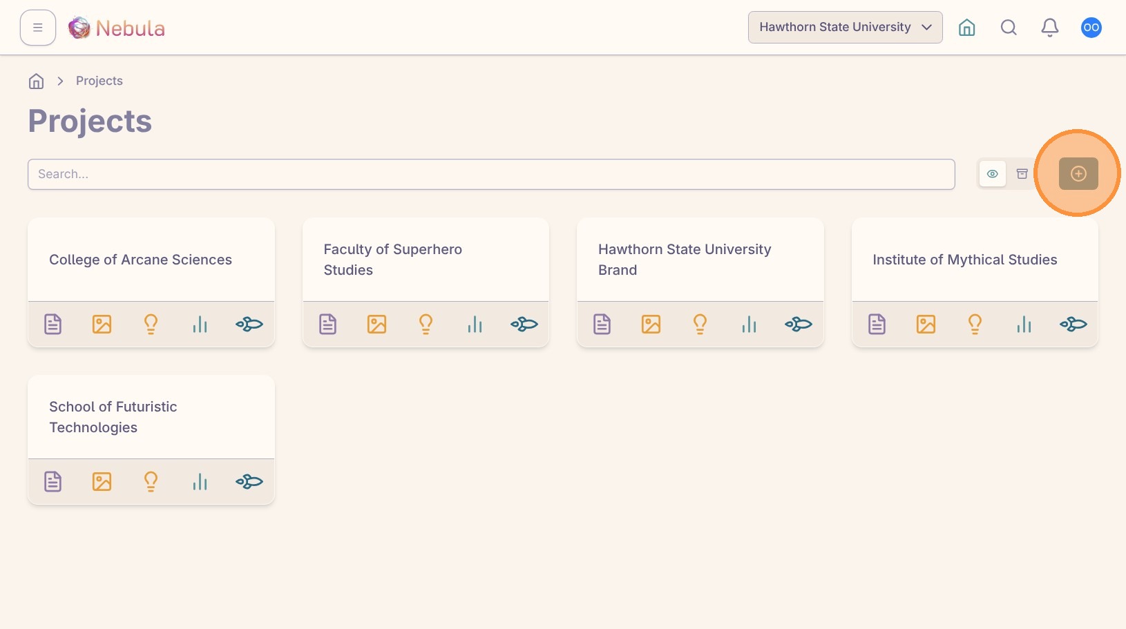Create a new project screenshot 2