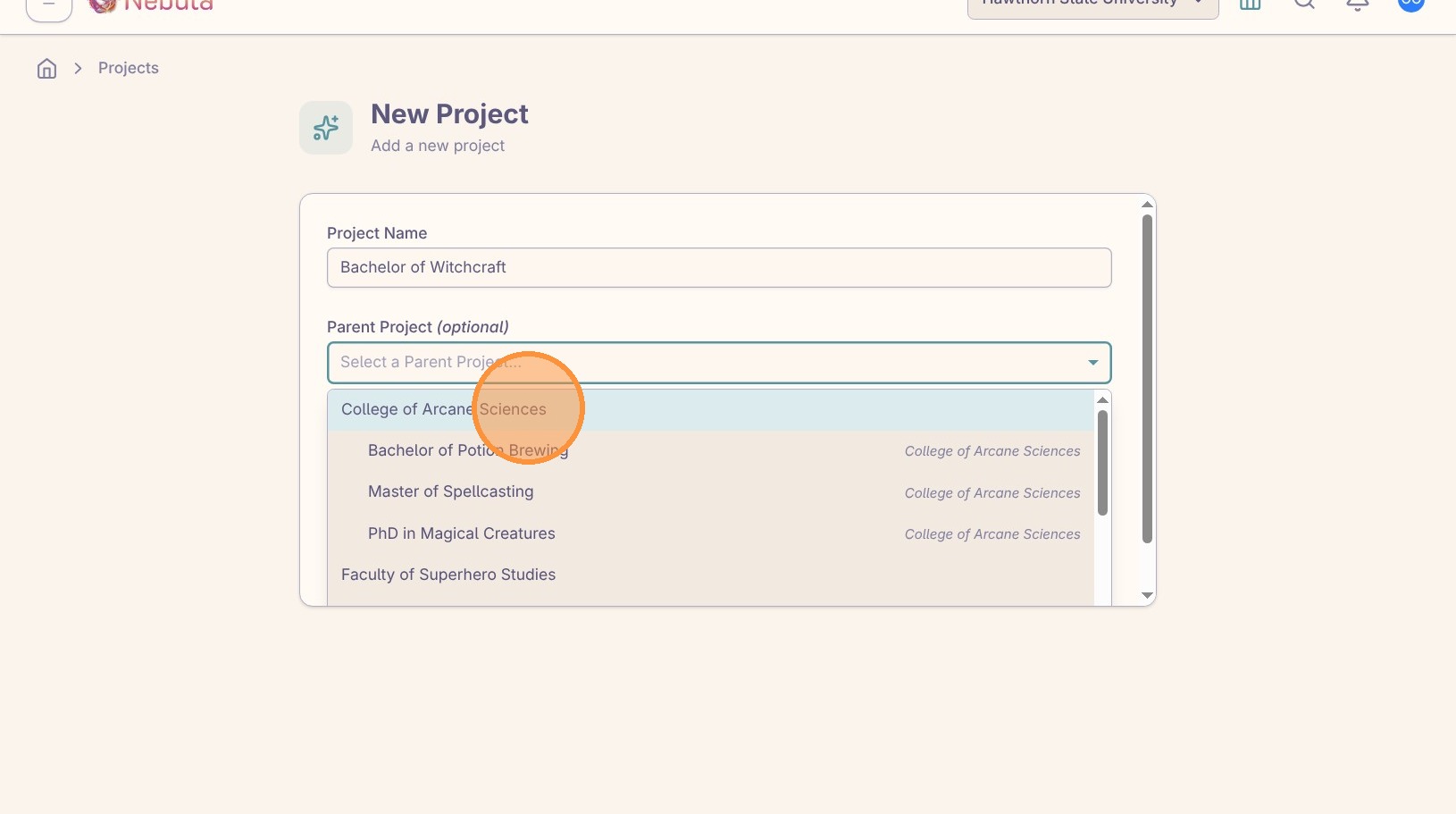 Create a new project screenshot 4