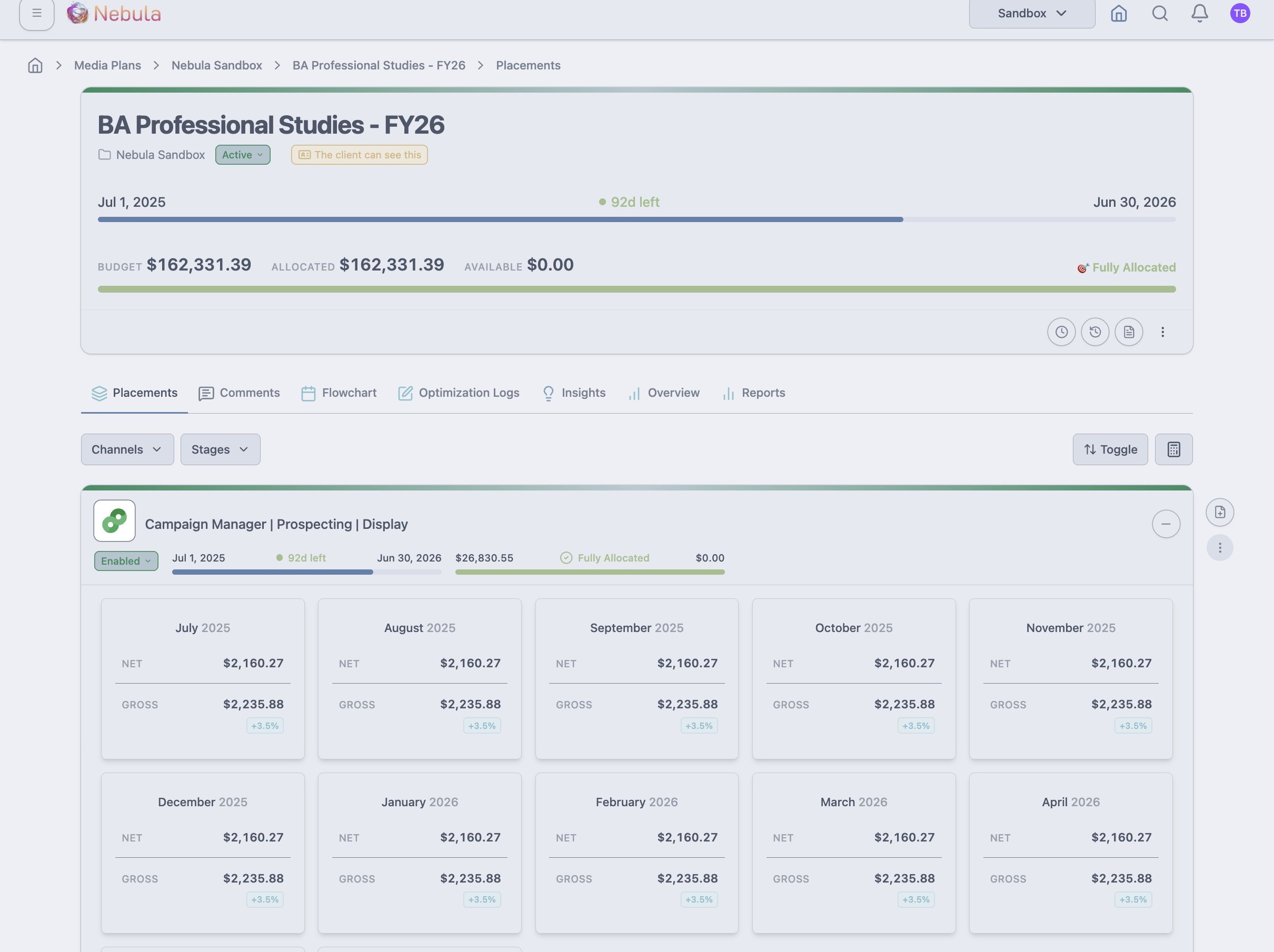 Duplicate a media plan screenshot 1