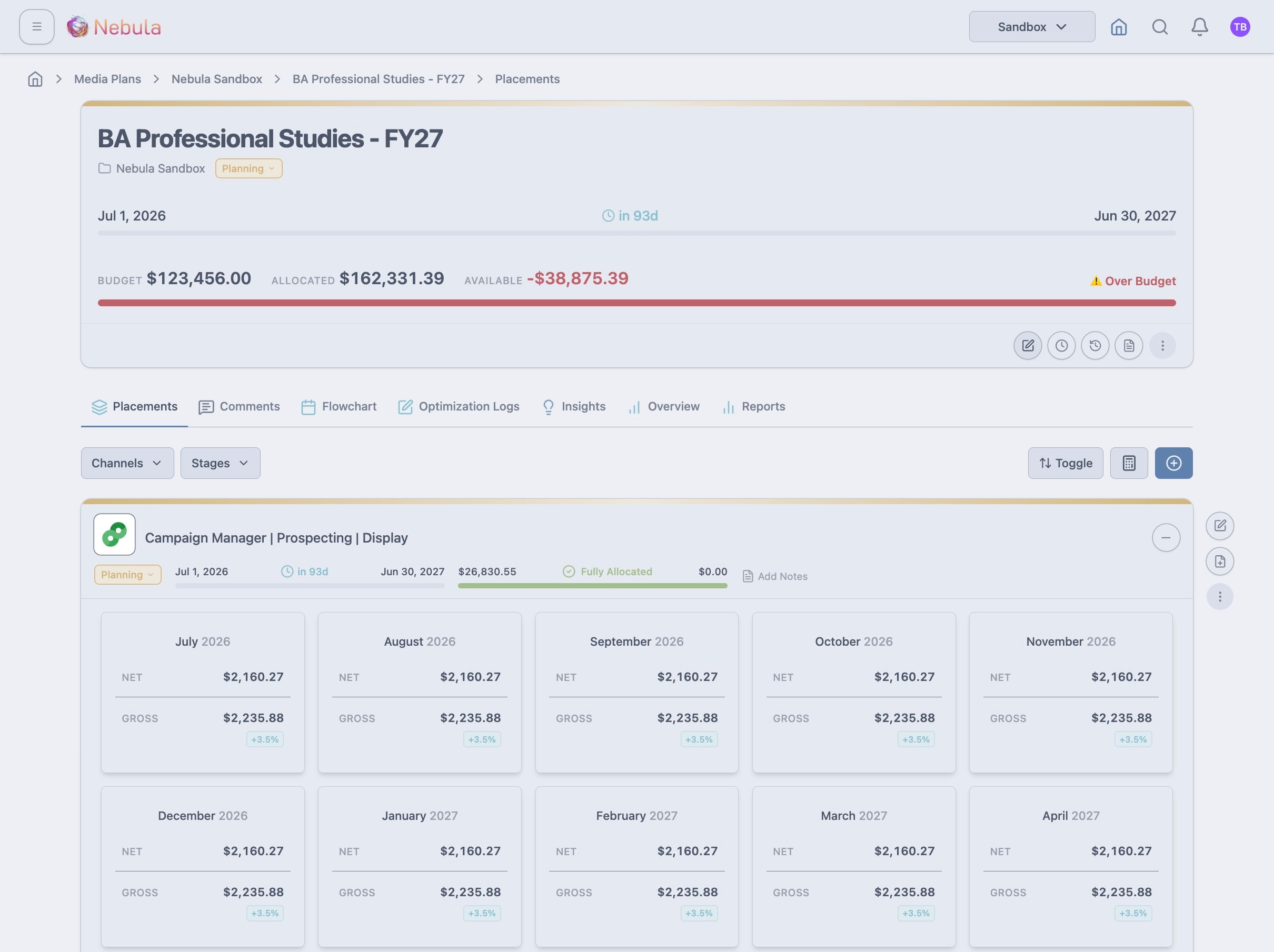Duplicate a media plan screenshot 14