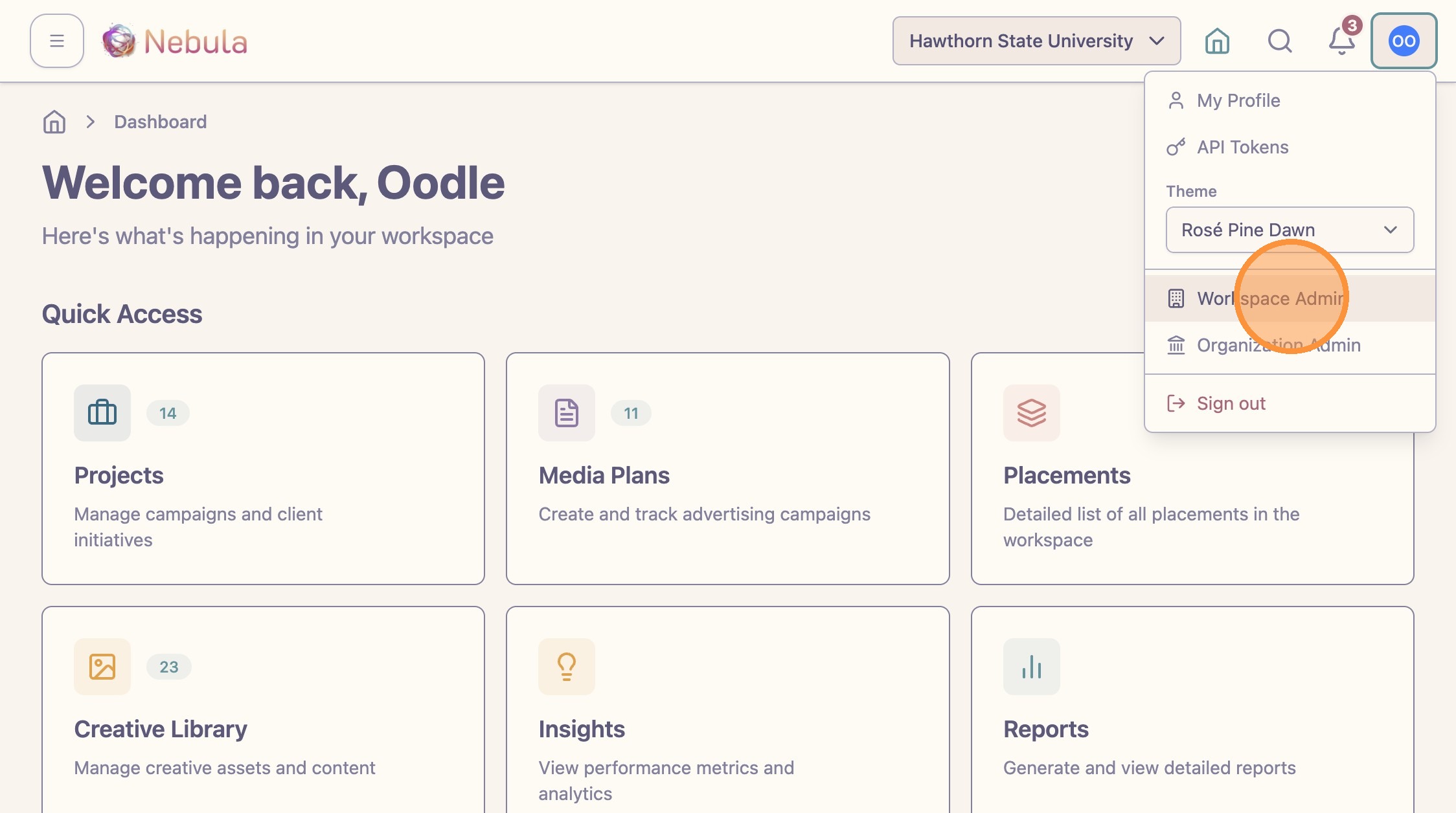 Managing workspace settings and integrations screenshot 1