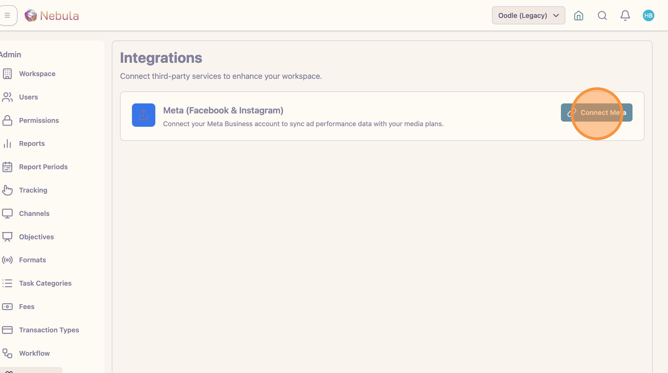 Managing workspace settings and integrations screenshot 21